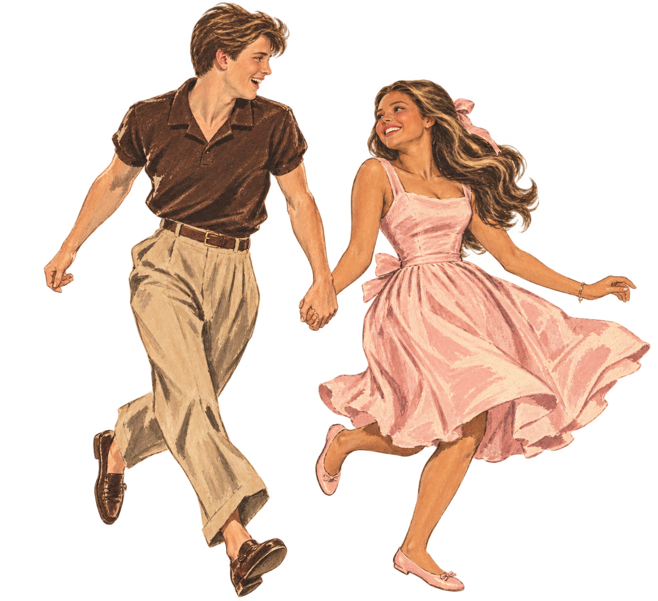 Love Is Brewing — Couple Illustration