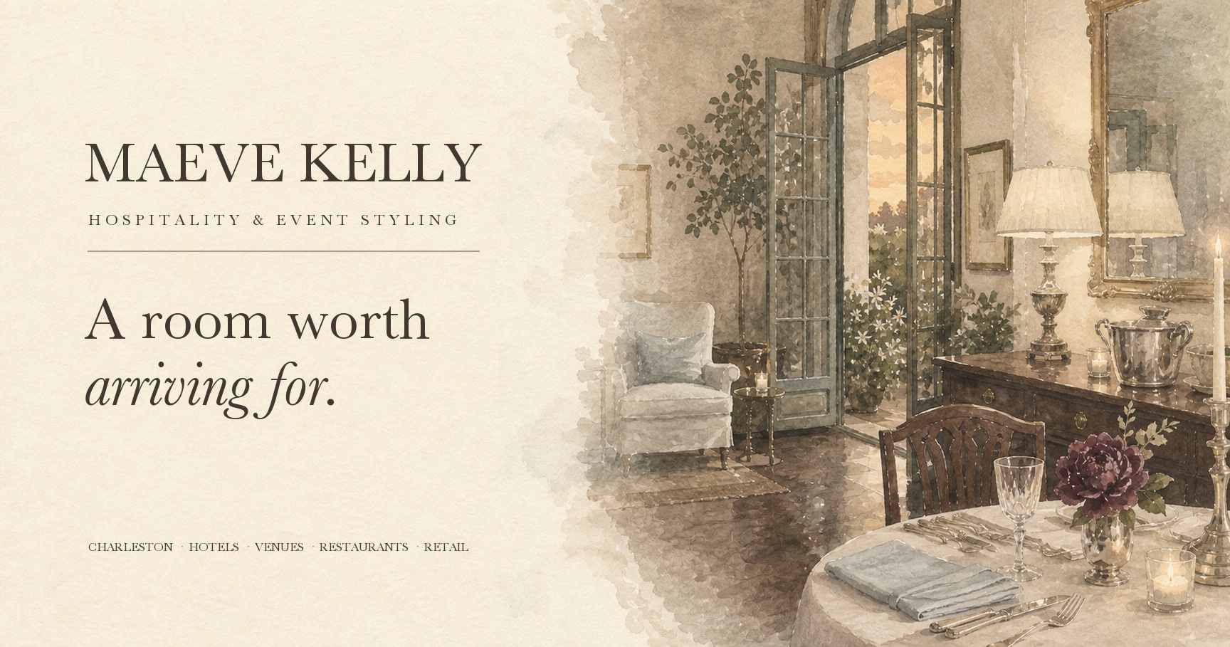 Maeve Kelly Atelier — Hospitality Card